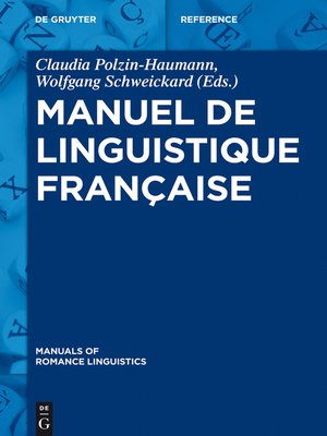 cover image of Manuel de linguistique française
